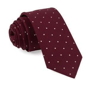 Mumu Weddings - Dotted Retreat Merlot Tie