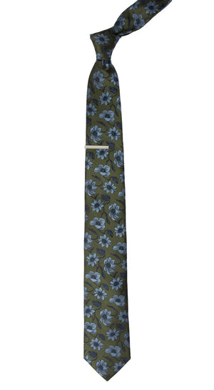 Power Floral Olive Green Tie alternated image 1