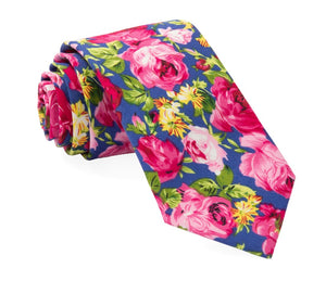 Rosebush Floral Blue Tie featured image