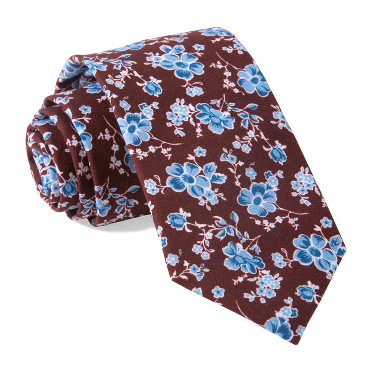 Walnut Street Floral Burgundy Tie | Cotton Ties | Tie Bar