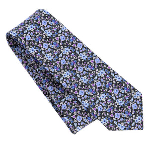 Freesia Floral Charcoal Tie featured image