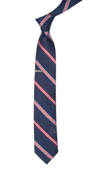 Topside Stripe Navy Tie | Linen Ties | Tie Bar