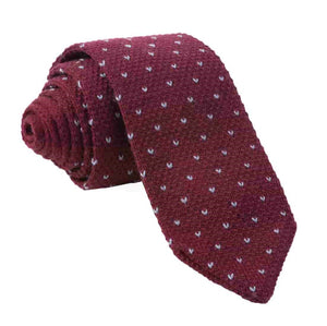 Birdseye Knit Burgundy Tie