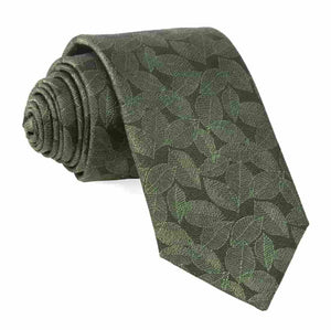 Tonal Leaf Olive Tie featured image
