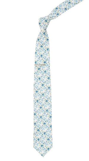 Corduroy Freesia Floral Light Champagne Tie alternated image 1