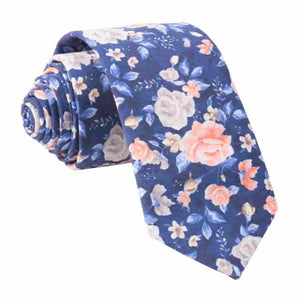 Gardenia Blooms Navy Tie