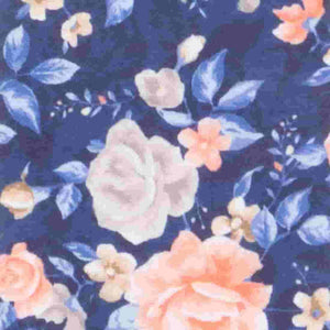 Gardenia Blooms Navy Tie alternated image 2