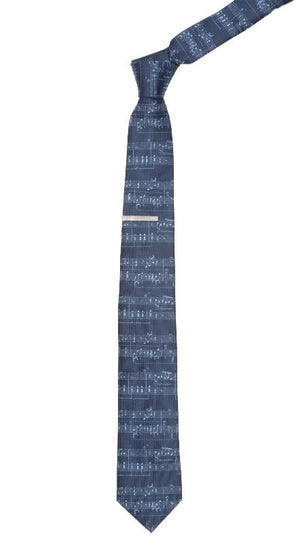 Music Score Navy Tie alternated image 1