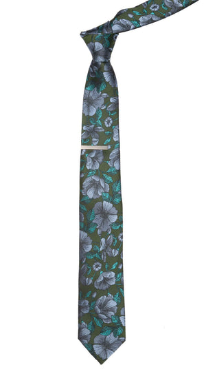 Monarch Floral Olive Green Tie alternated image 1