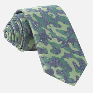 Speckled Camo Olive Green Tie featured image