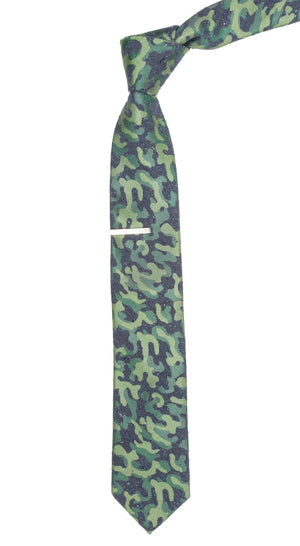 Speckled Camo Olive Green Tie alternated image 1