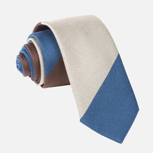 The Mega Stripe Brown Tie featured image