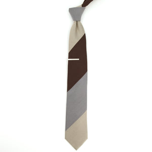 The Mega Stripe Beige Tie alternated image 1