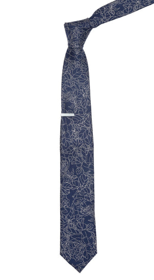 Lace Floral Navy Tie alternated image 1