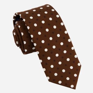 Hidden Dots Chocolate Brown Tie featured image