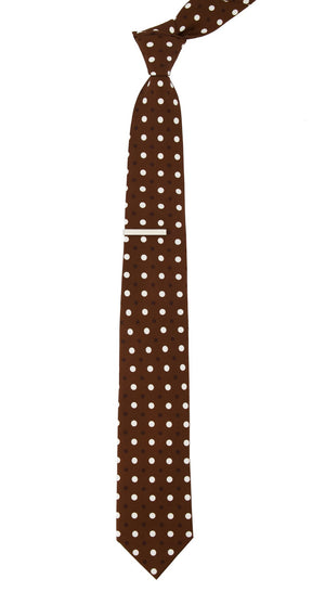 Hidden Dots Chocolate Brown Tie alternated image 1