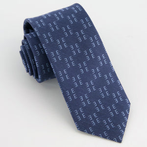 Monogram Navy E Tie