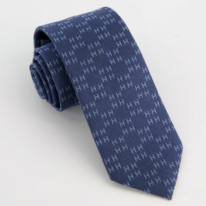 Monogram Navy H Tie featured image