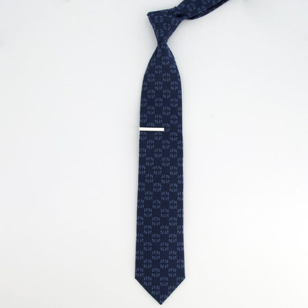 Monogram Navy N Tie | Linen Ties | Tie Bar