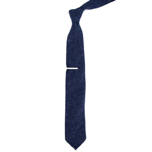 Unlined Textured Solid Navy Tie alternated image 1