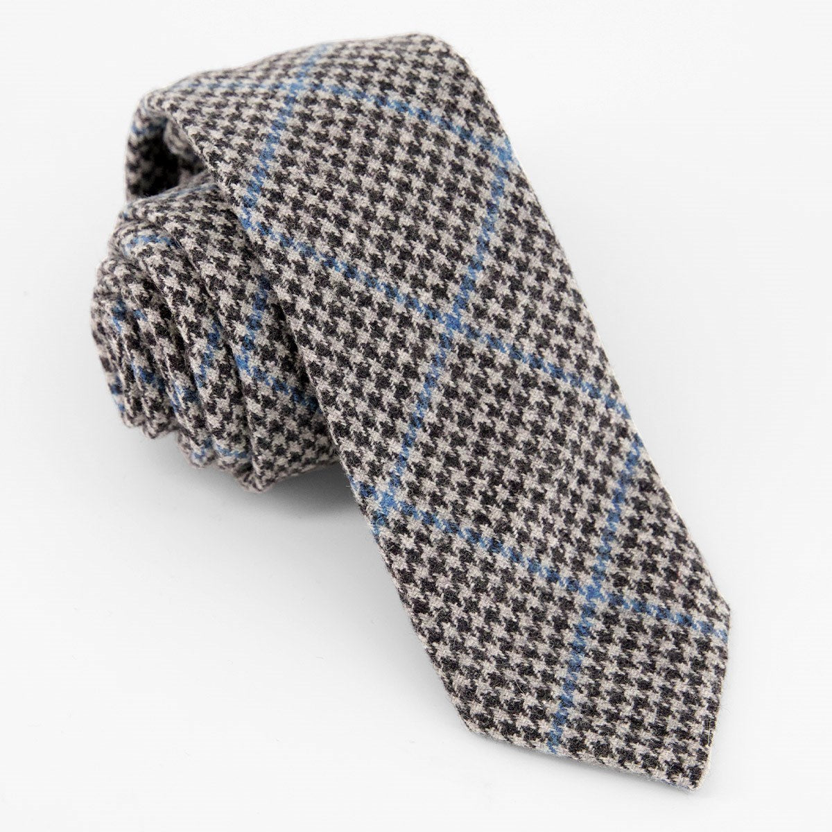 Houndstooth Tie and Pocket square Combo | Tie Bar