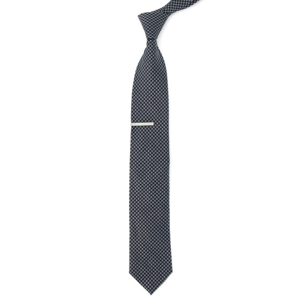 Puppy-tooth Black Tie | Wool Ties | Tie Bar