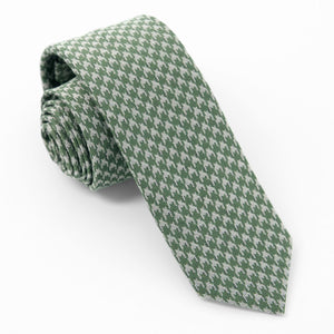 Royal Houndstooth Olive Tie