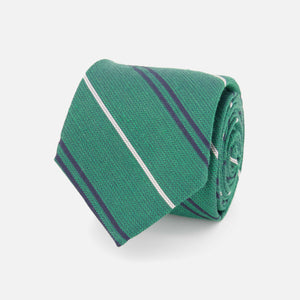 Bali Double Stripe Grass Green Tie featured image