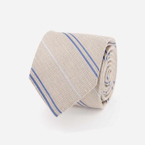 Bali Double Stripe Khaki Tie featured image