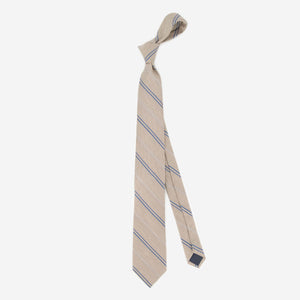 Bali Double Stripe Khaki Tie alternated image 1