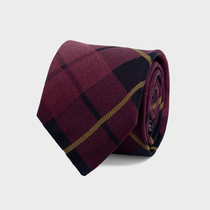 Wallace Tartan Burgundy Tie