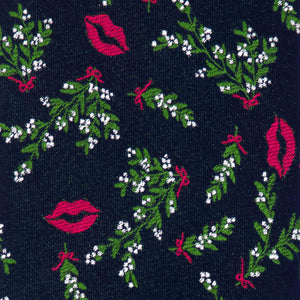 Mistletoe Kiss Navy Tie alternated image 2