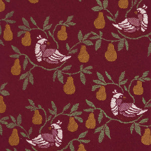 Partridge in a Pear Tree Burgundy Tie alternated image 2