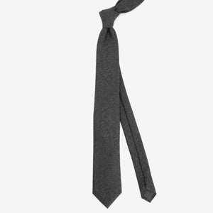 Pebble Solid Charcoal Tie alternated image 1