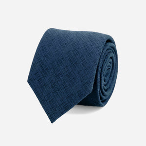 Pebble Solid Denim Blue Tie