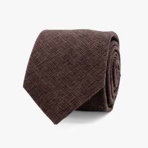 Pebble Solid Toffee Tie