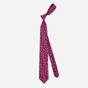 Ditzy Daisies Burgundy Tie alternated image 1