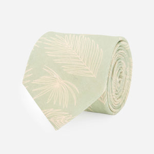 Palm Frond Sage Green Tie featured image