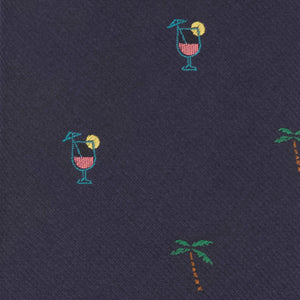 Palm Trees and Cocktails Navy Tie alternated image 2