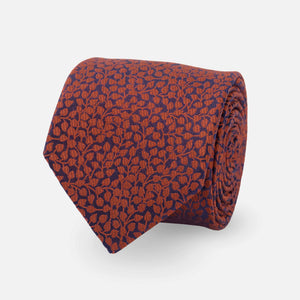 Vine Floral Rust Tie