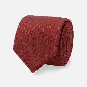 Tonal Chevron Burgundy Tie