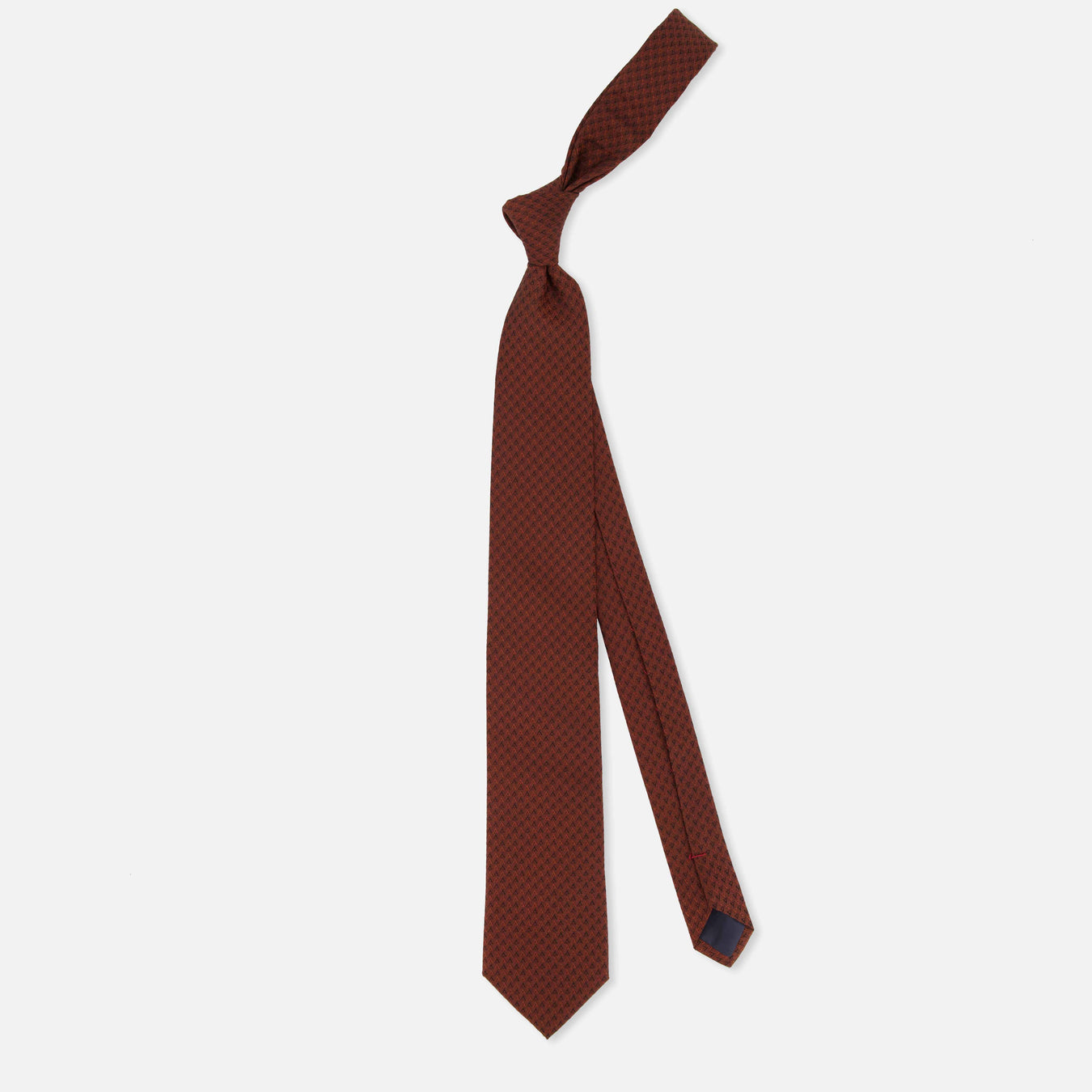 Tonal Triangle Copper Tie | Silk Ties | Tie Bar