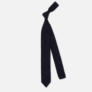 Flecked Solid Knit Navy Tie alternated image 1