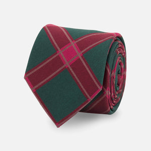 Holiday Plaid Hunter Green Tie