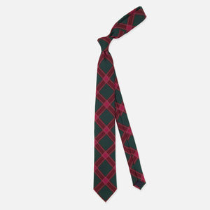 Holiday Plaid Hunter Green Tie alternated image 1