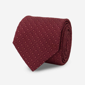 Deco Diamonds Burgundy Tie featured image