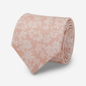 Incognito Floral Blush Pink Tie