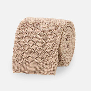 Diamond Knit Champagne Tie