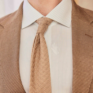 Diamond Knit Champagne Tie alternated image 4