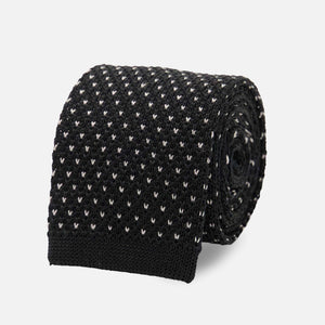 Knitted Dots Black Tie featured image